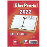 Exacompta Bloc de bureau Bloc-Pratic 2023, date à droite