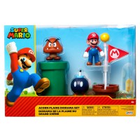 Mario Bros Acorn Plains diorama set