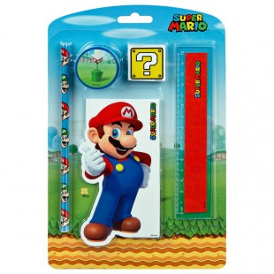 Super Mario Bros stationery set pack 12