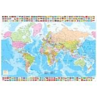 Political Worldmap puzzle 1500pcs