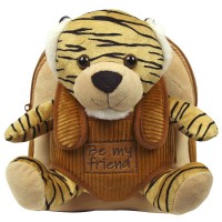 Tiger Joe backpack with plush toy 26cm