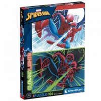 Marvel Spiderman Glowing puzzle 104pcs