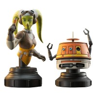 Star Wars Rebels Hera and Chopper set bust 15cm