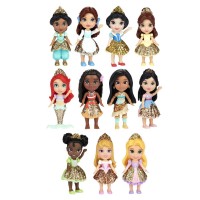 Disney Princess assorted exhibitor 12 mini glitter dolls 8cm