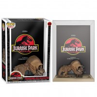 POP figure Movie Poster Jurassic Park Tyrannosaurus Rex and Velociraptor