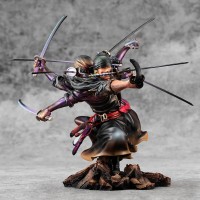 One Piece Demon Spirit Kyuutou-ryuu Asura Portrait.Of.Pirate Wa Maximum Roronoa Zoro figure 17cm