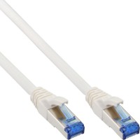 Câble patch Cat.6(A) S-STP/PIMF, InLine®, sans halogènes 500MHz, blanc, 2m