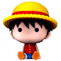 One Piece Luffy Chibi money box figure 16cm