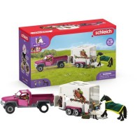 SCHLEICH - Pick-up avec remorque pour cheval - 42346 - Gamme Horse Club