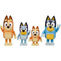 4 figurines de la famille de Bluey au complet - MOOSE TOYS - A partir de 3 ans