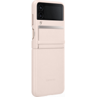 Coque Samsung G Z Flip 4 en Cuir Rose Samsung