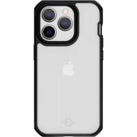 Coque Renforcée iPhone 14 Pro Hybrid Solid R 100% Plastique recyclé Contour noir Itskins