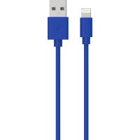 Câble USB A/Lightning 1 m 2.4A Bleu WOW