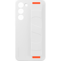 Coque Samsung G S23+ 5G Silicone avec lanière Blanche Samsung