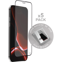 Pack de 5 Protège écrans iPhone 12 mini Original Garanti à vie - Pour machine de pose Force Glass