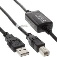 Câble USB 2.0 actif, A à B, 10m