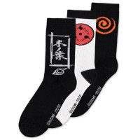 Naruto Shippuden Sasuke Symbol pack 3 socks