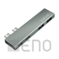 Logilink USB 3.2 Gen2x2 Hub 4port pour MacBook et iPad Silver