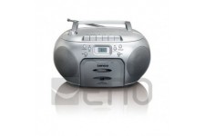 LENCO SCD-420 BOOMBOX CD / KASETTE Silver