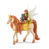 Schleich - Fée Marween avec une licorne scintillante - 70567