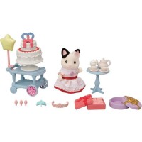 La fille chat bicolore et son goûter d'anniversaire - SYLVANIAN FAMILIES - 5646 - A partir de 3 ans