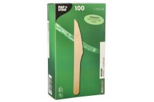 PAPSTAR Couteau en bois 'pure', ciré, longueur: 165 mm