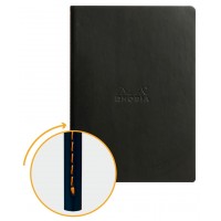 RHODIA Carnet piqûre textile RHODIARAMA, A5, ligné