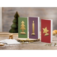 sigel Set de cartes de Noël 'Cut-out style', A6, pour