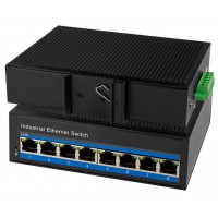 LogiLink Switch industriel Gigabit Ethernet PoE, 8 ports