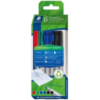 STAEDTLER Marqueur non permanent Lumocolor 316F, étui de 6