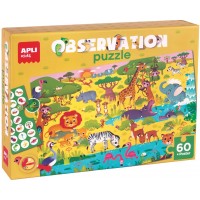 agipa Puzzle observation junior 'La savane', 60 pièces