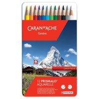 CARAN D'ACHE Crayon de couleur PRISMALO Aquarelle, 80 pièces