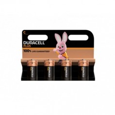 Battery Duracell Alkaline Plus Extra Life MN1400/LR14 Baby C (4-Pack)