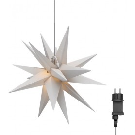 Étoile Lumineuse LED 3D, Ø 56 cm, transformateur extérieur 4,5 V