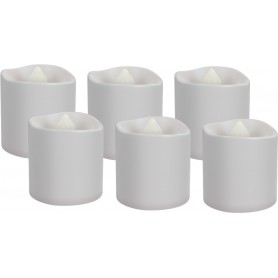 Lot de 6 Bougies Chauffe-Plat LED