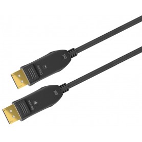 Câble de Connexion Hybrid à Fibre Optique DisplayPort 2.0 (AOC), 20 m