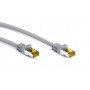 RJ45 Câble Patch, CAT 6A S/FTP (PiMF), 500 MHz, avec CAT 7 Câble Brut, Gris 3 m