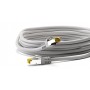 RJ45 Câble Patch, CAT 6A S/FTP (PiMF), 500 MHz, avec CAT 7 Câble Brut, Gris 3 m