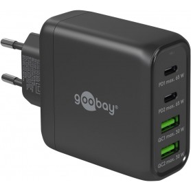 Chargeur Rapide Multiport USB-C™ PD (68 W), noir