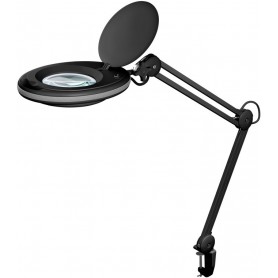 Lampe Loupe à LED avec Pince, 8 W, noir