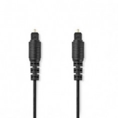 Câble audio optique | TosLink Male | TosLink Male | 5.00 m | Rond | PVC | Noir | Label