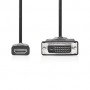 Câble HDMI™ | HDMI™ Connecteur | DVI-D 24 + 1 broches mâle | 1080p | Plaqué nickel | 2.00 m | Droit | PVC | Noir | Label