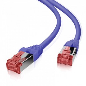  Câble patch S/FTP (PIMF) CAT 6 Violet 0,5 m