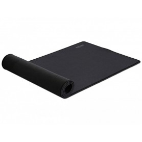 DeLOCK 12557 tapis de souris Noir - Tapis de souris (Noir, Uniforme, Base antidérapante, Tapis de souris de jeu)