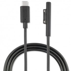 4SMARTS CABLE DE CHARGE Micorosft Surface Connexion à USB Type-C 5A 1M noir