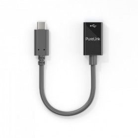 PureLink Adaptateur USB-C à USB-A - USB 3.1 Gen 1 - iSeries 0, 10 m, Noir