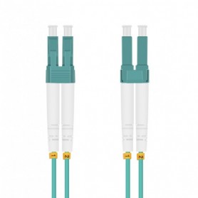  Câble Patch Fibre Optique LC/LC Duplex 50/125m OM3 Aqua 1,5m