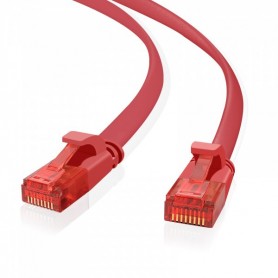  Câble Patch U/UTP Cat 6 Ultra Fin Rouge 0,25 m