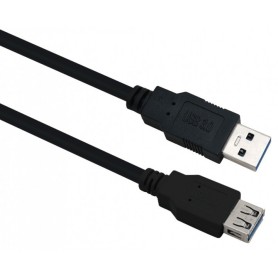  rallonge, USB 3.0 A Fiche/A Buchse, 0,5m, Noir