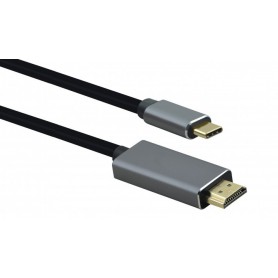  Câble de raccordement USB 3.1 Type-C™/HDMI St, Premium Noir 1,8 m